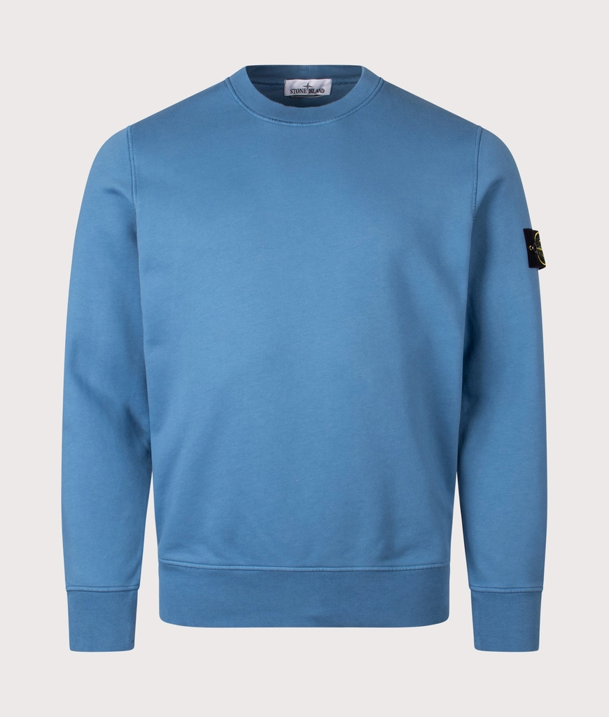 Stone Island Mens Organic Cotton Crewneck Sweatshirt